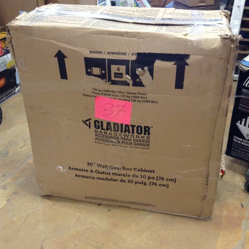 lot 37 image: Gladiator 30 Wall Gear Box Cabinet