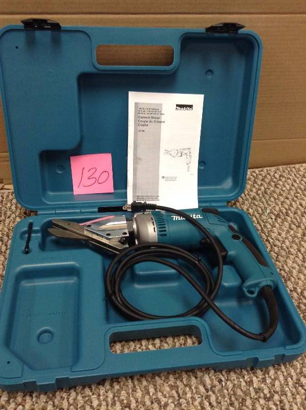 lot 130 image: Makita JS8000 Variable Speed Fiber Cement Shear Kit