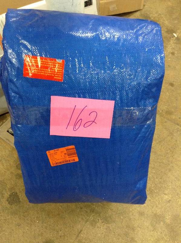 lot 162 image: General Purpose Blue Tarp 30 X 50