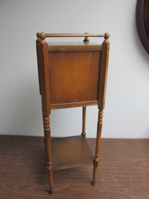 lot 30 image: Vintage Solid Wood Smoking Stand Cabinet