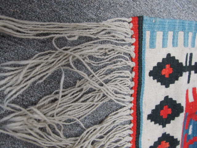 lot 97 image: Vintage Hand Knotted Native American Rug