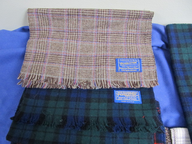 lot 145 image: Lot of 9 Vintage PENDLETON Wool Scarves