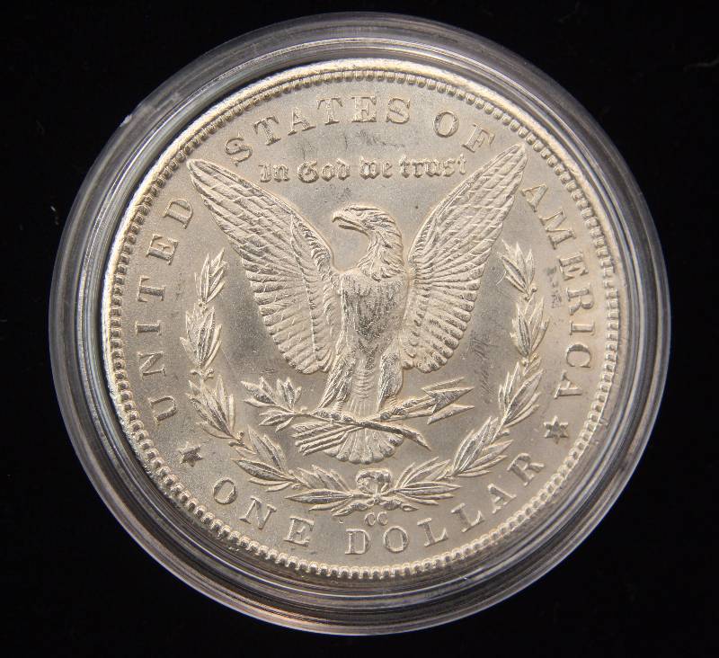 1884 CC CARSON CITY MORGAN SILVER DOLLAR BU UNC IN AIRTITE