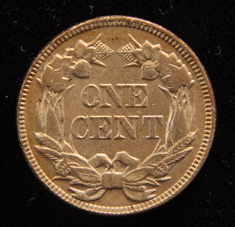1858 SMALL LETTERS FLYING EAGLE CENT UNC