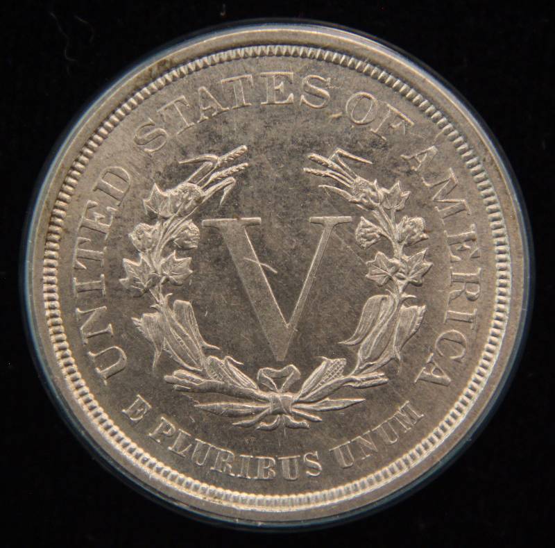 1883 NO CENTS LIBERTY OR V NICKEL GEM BU