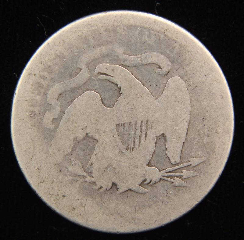 1876 US SEATED SILVER QUARTER