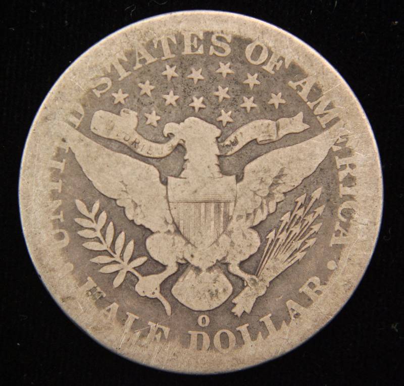 1895-O BARBER SILVER HALF DOLLAR