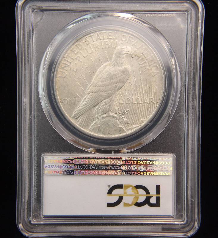 1922 PEACE SILVER DOLLAR MS61 PCGS