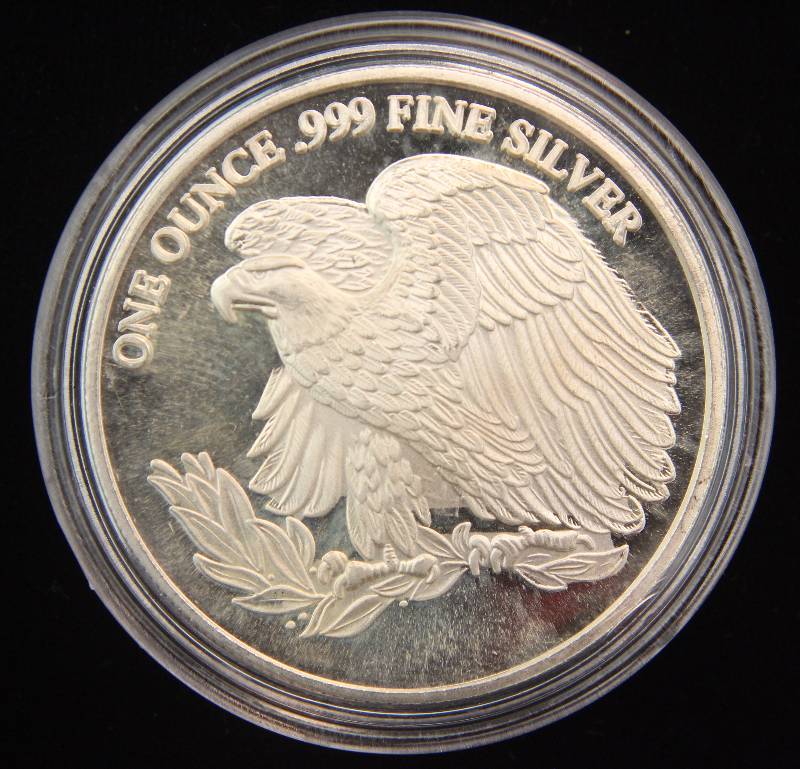 1 TROY OZ. .999 FINE SILVER SAINT GAUDENS STYLE IN AIRTITE