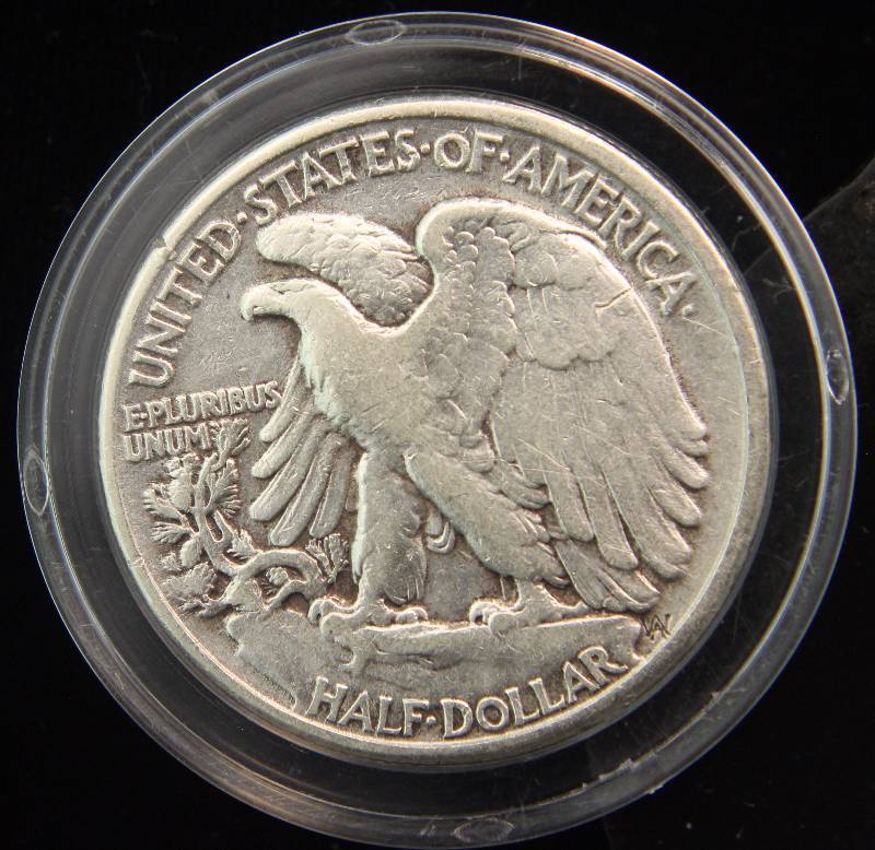 1942 WALKING LIBERTY SILVER HALF DOLLAR IN AIRTITE HOLDER