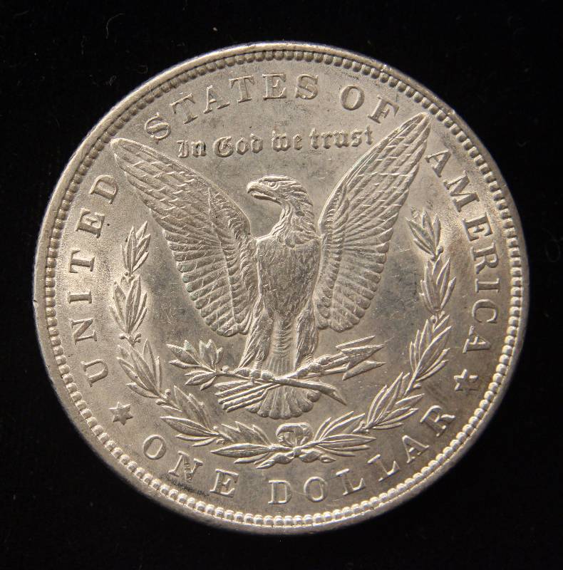 1896 MORGAN SILVER DOLLAR AU