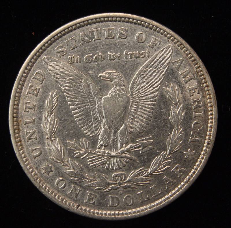1921-D MORGAN SILVER DOLLAR AU CLEANED