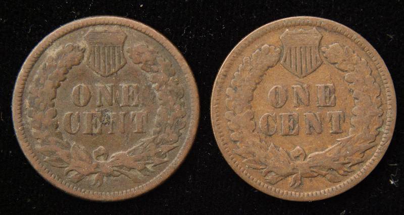 1894 & 1904 INDIAN HEAD CENTS VG-F
