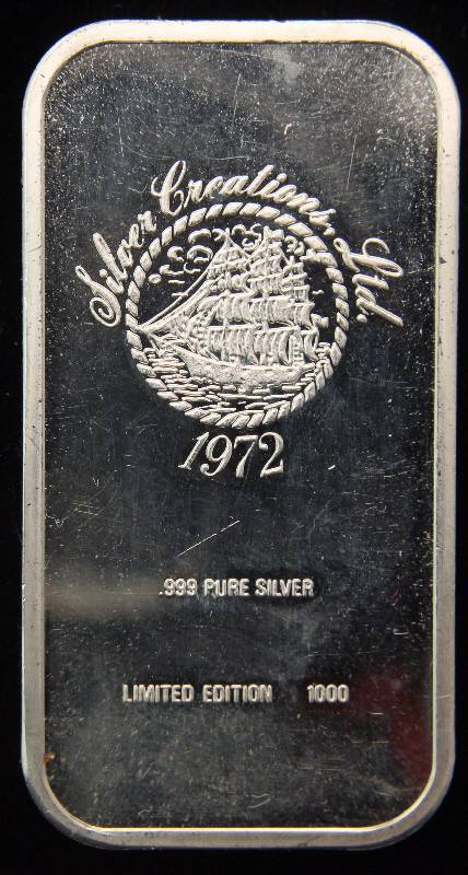 1 TROY OZ. .999 FINE SILVER LTD EDITION WINSTON CHURCHILL BAR