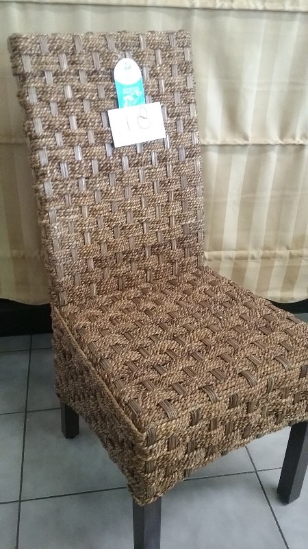 High Back Wicker Chair