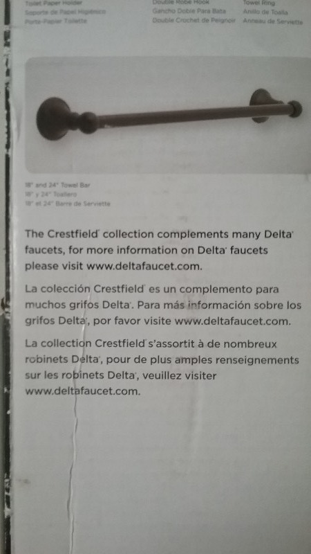 Delta 18 Towel Bar