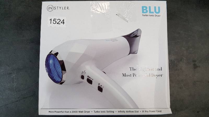 InStyler 2000 Watt BLU Turbo Ionic Hair Dryer
