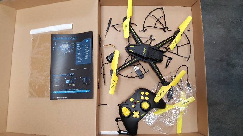 Airhawk M13 Predator Quadcopter Drone with HD Camera - Yellow