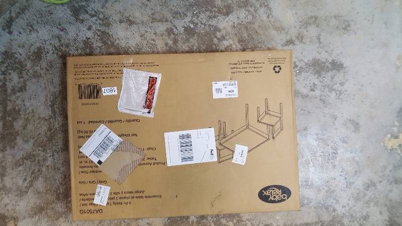 Dorel Asia Baby Relax Hunter 3-Pc. Kiddy Table and Chair Set - Gray
