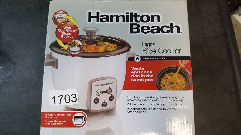 Hamilton Beach 6-Cup Digital Rice Cooker - 37506