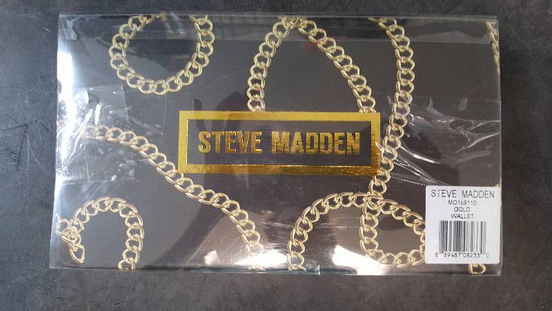 Steve Madden BGRAMM Quilted Clutch Wallet - Gold