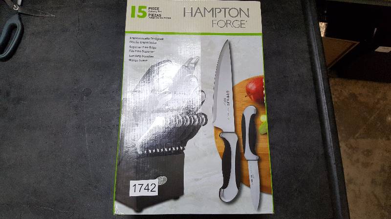 Hampton Forge 13-Pc. Stainless Steel Cutlery Set with Bonus Bread Knife