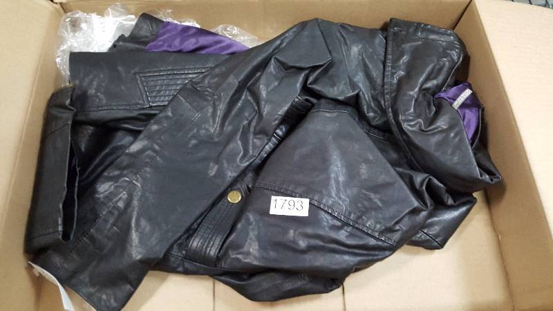 Marc NY by Andrew Marc Womens Reese 26 Rugged Leather Zip-Front Scuba Jacket - Black -  SIZE XS - Extra Small 