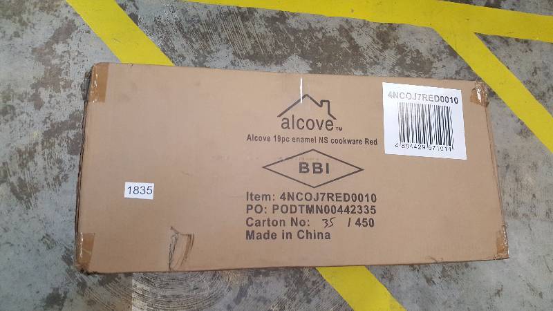 alcove 19-Pc. Nonstick Enamel-Coated Aluminum Cookware Set