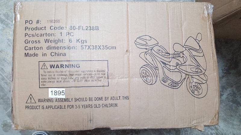 Lil Rider Lil Rider Red Baron Motorized Ride On Three Wheel Motorcycle Trike - Blue
