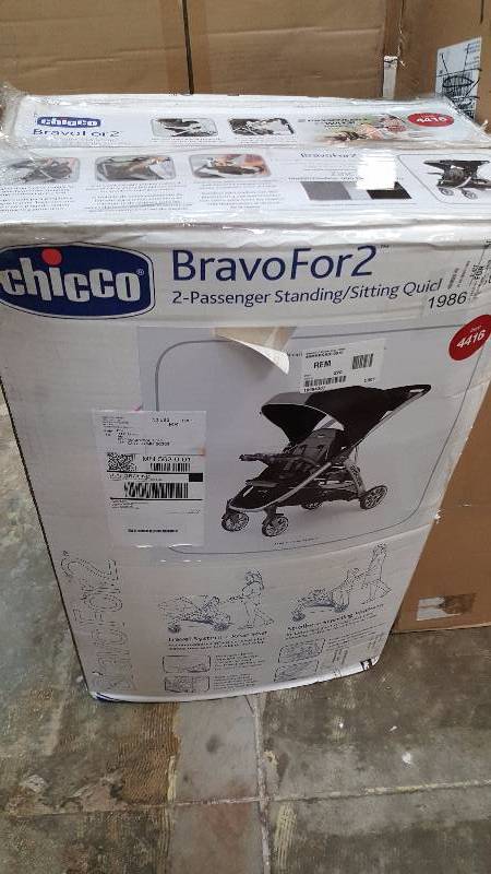 Chicco Bravo For 2 Stroller  GrayBlack