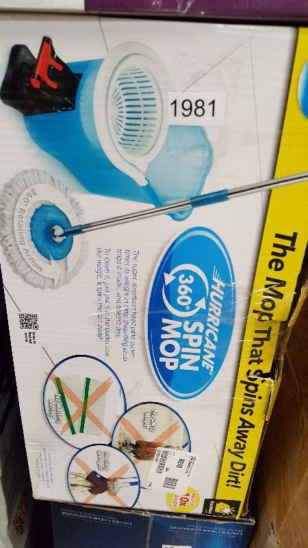 lot 1981 image: As Seen On TV Hurricane Spin Mop