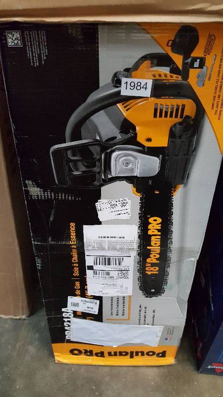lot 1984 image: PoulanPro 18 Chainsaw wcase