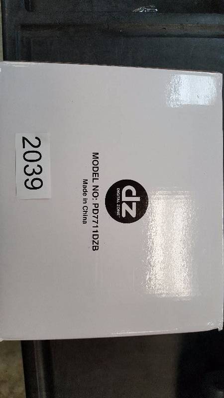 lot 2039 image: Digital Zone 7 Dual Screen Portable DVD Player with Remote Control