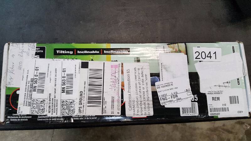 lot 2041 image: CorLiving Tilting Flat Panel 32 to 55 TV Wall Mount - Black