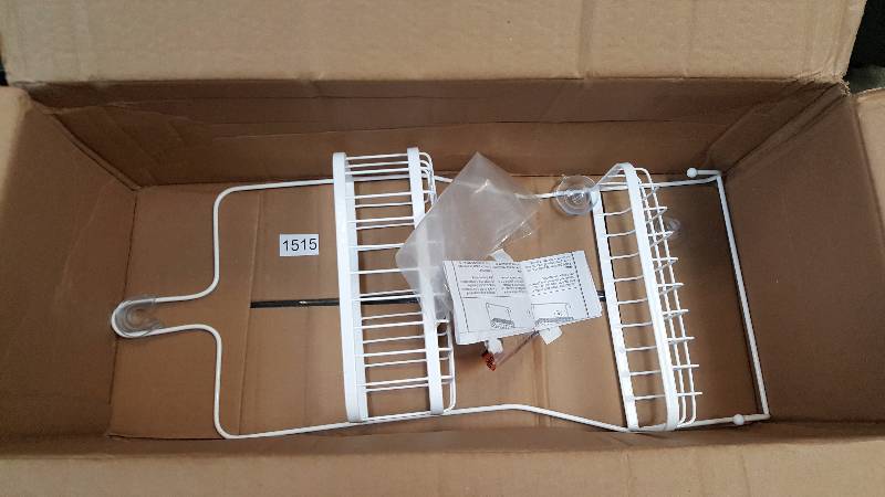 lot 1515 image: Zenna Home Premium Over-the-Showerhead Caddy