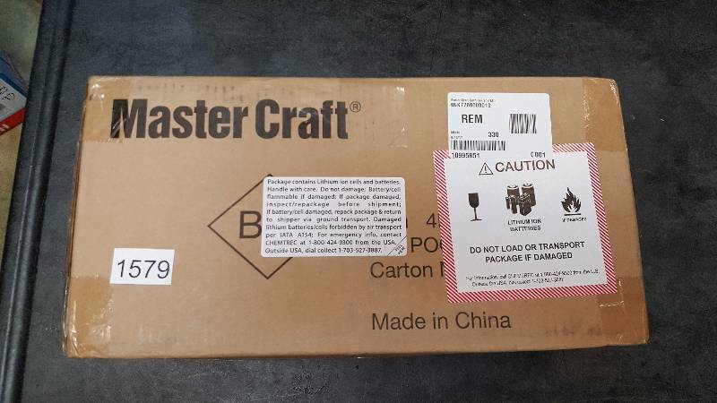 lot 1579 image: Master Craft 12 20V Lithium-Ion Cordless Grass Trimmer