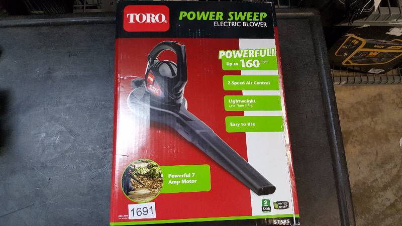 lot 1691 image: Toro Power Sweep 2-Speed Electric Blower