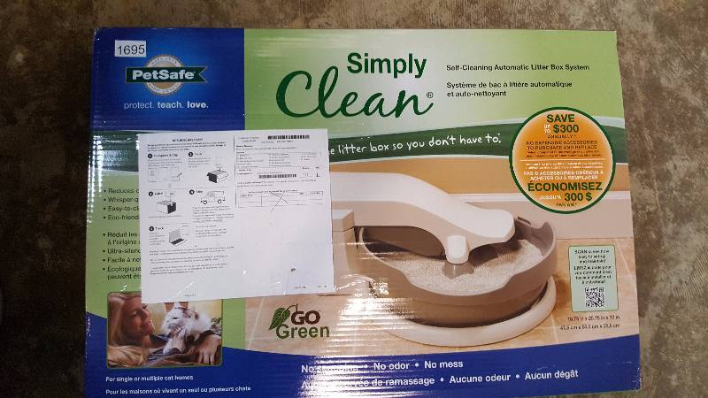 lot 1695 image: Simply Clean Automatic Litter Box System