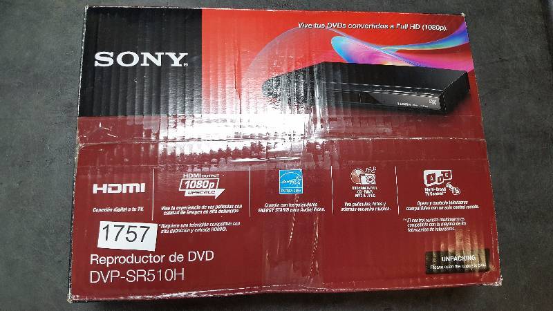 lot 1757 image: Sony 1080p Upconverting DVD Player