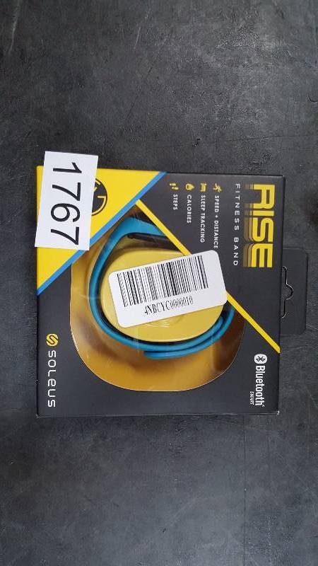 lot 1767 image: Soleus Rise Activity Tracker TealBlack Watch