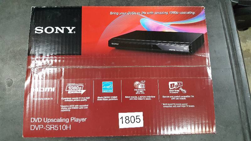 lot 1805 image: Sony 1080p Upconverting DVD Player