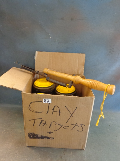 lot 82 image: Clay Targets and Thrower