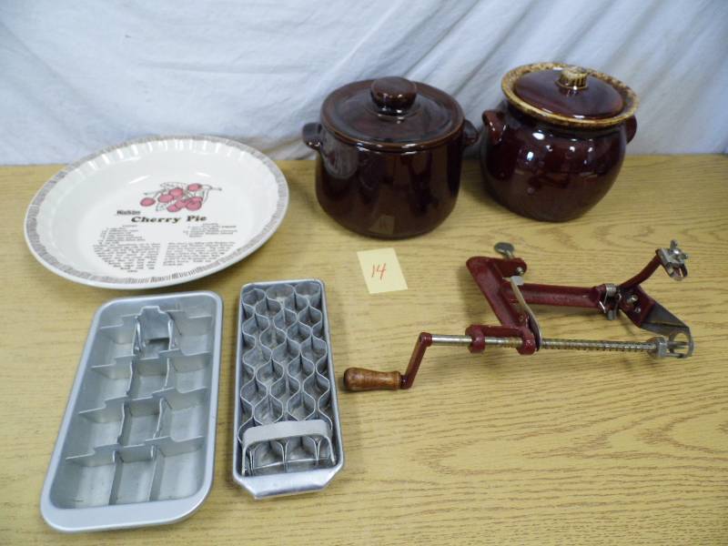 Bean Pots - Pie Plate - Apple Peeler