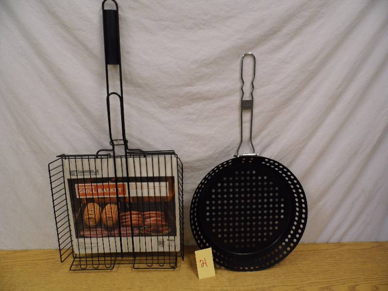 Lot of 2 Grill Baskets