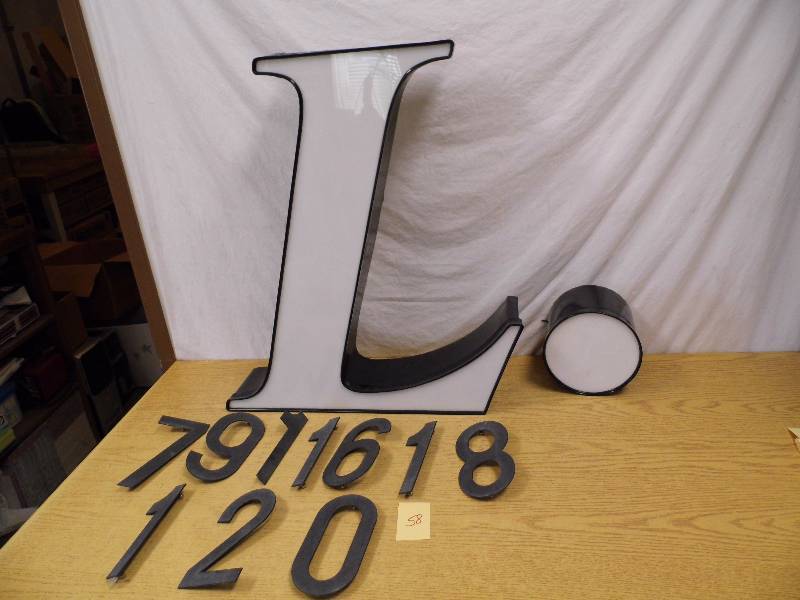 LED Letter L - Period - Metal Numbers