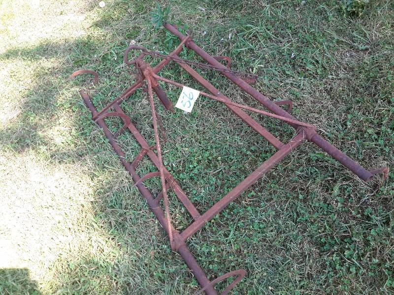 lot 56 image: Antique Hay Bale mover