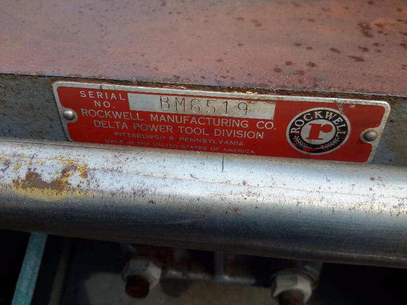 lot 20 image: RockwellDelta Combo Table Saw, Joiner
