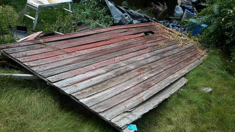 lot 89 image: BARN WOOD WALL.. 16 ft x 81 in h