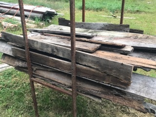 lot 122 image: Large lot of Barn  Weathered Wood as pictured