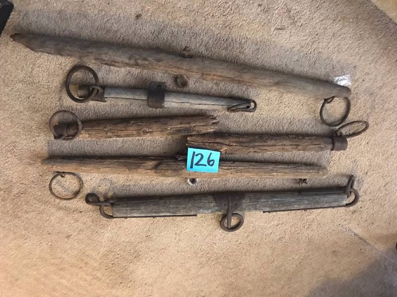 lot 126 image: Antique Yokes as pictured